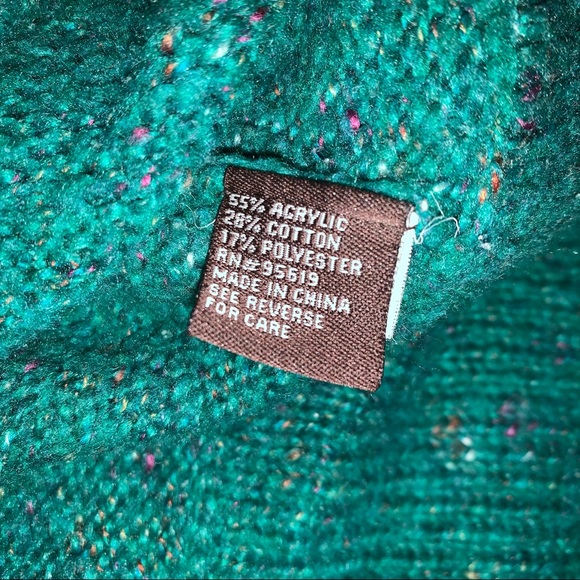 Fever green zip front cardigan w/Oversized collar - Picture 10 of 11